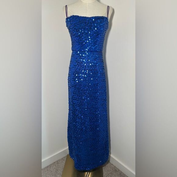 Vintage Dresses & Skirts - VTG 80s ROB HILL Sequined Maxi Dress